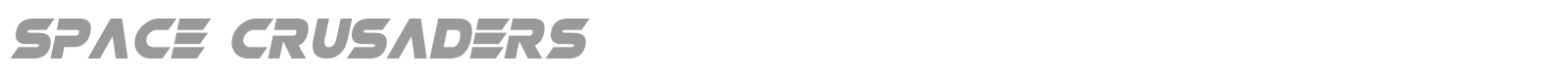 Space Crusaders font preview